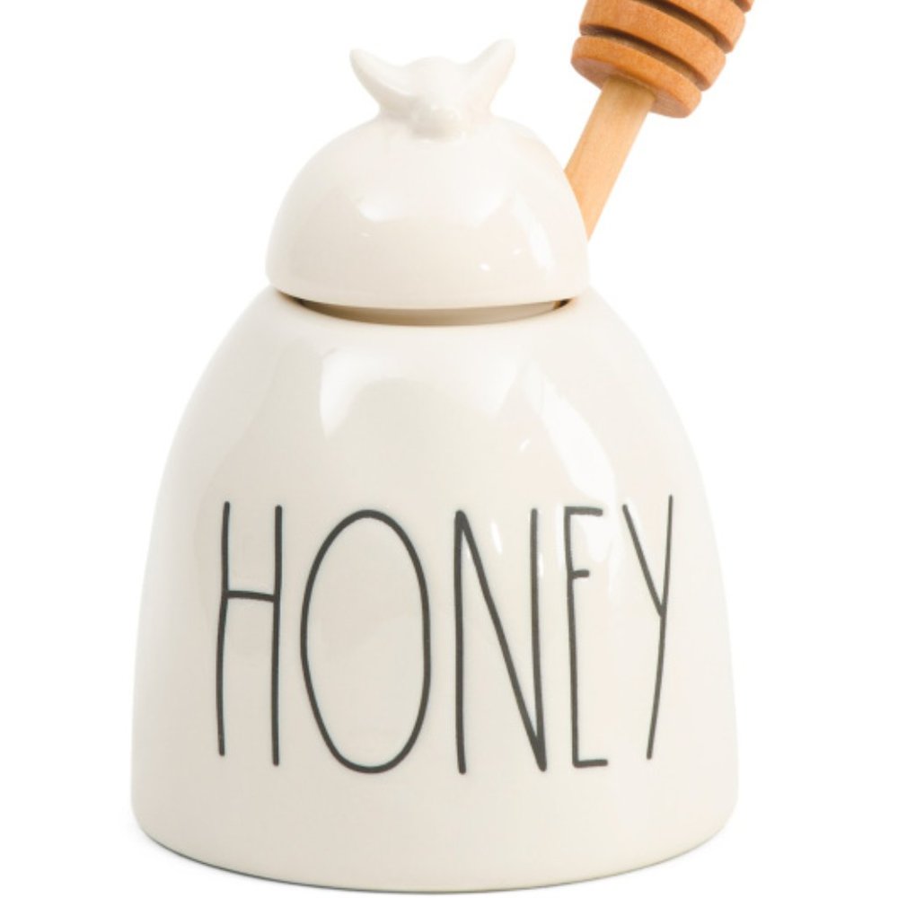 NWT RAE DUNN 'Honey' Jar with Wand